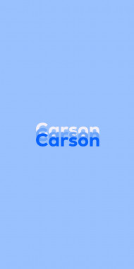 Name DP: Carson