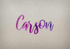 Carson Watercolor Name DP