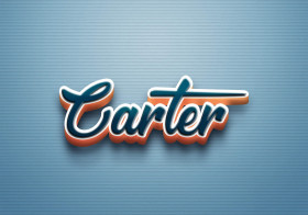 Cursive Name DP: Carter