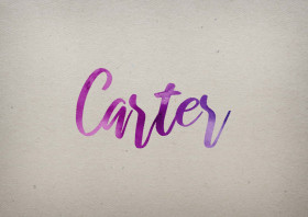 Carter Watercolor Name DP