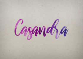Casandra Watercolor Name DP