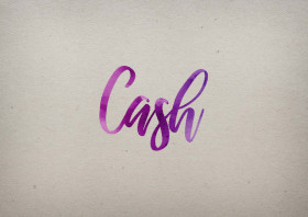 Cash Watercolor Name DP