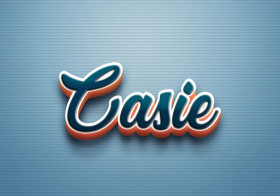 Cursive Name DP: Casie
