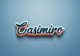 Cursive Name DP: Casimiro