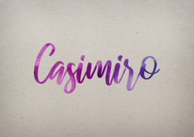 Casimiro Watercolor Name DP
