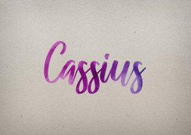 Cassius Watercolor Name DP
