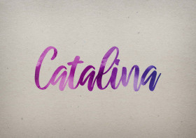 Catalina Watercolor Name DP