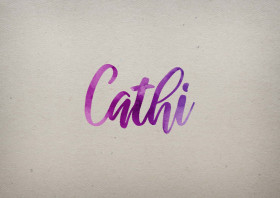 Cathi Watercolor Name DP