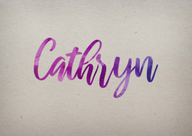Cathryn Watercolor Name DP