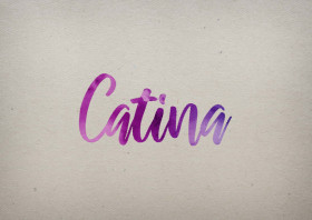 Catina Watercolor Name DP