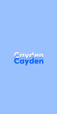 Name DP: Cayden