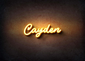 Glow Name Profile Picture for Cayden