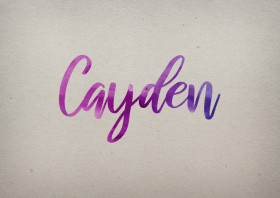Cayden Watercolor Name DP