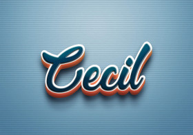 Cursive Name DP: Cecil