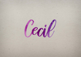 Cecil Watercolor Name DP