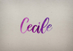 Cecile Watercolor Name DP