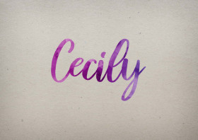 Cecily Watercolor Name DP