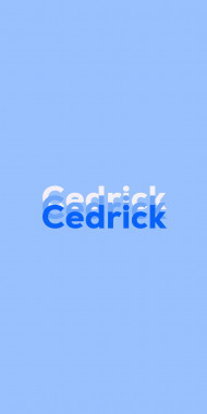 Name DP: Cedrick