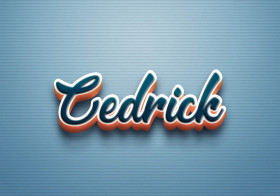 Cursive Name DP: Cedrick