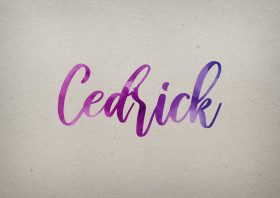 Cedrick Watercolor Name DP