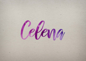 Celena Watercolor Name DP