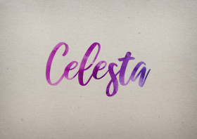 Celesta Watercolor Name DP