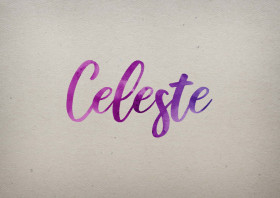 Celeste Watercolor Name DP