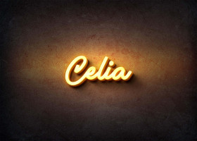 Glow Name Profile Picture for Celia