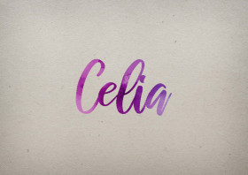Celia Watercolor Name DP