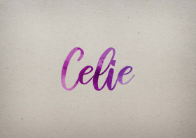 Celie Watercolor Name DP