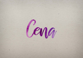 Cena Watercolor Name DP