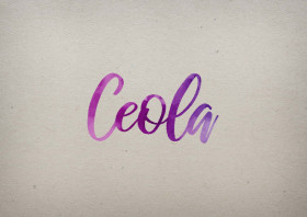 Ceola Watercolor Name DP
