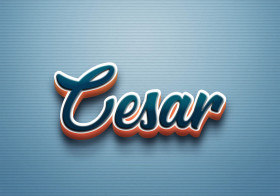 Cursive Name DP: Cesar