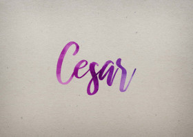 Cesar Watercolor Name DP