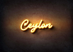 Glow Name Profile Picture for Ceylon