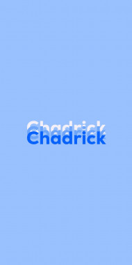 Name DP: Chadrick