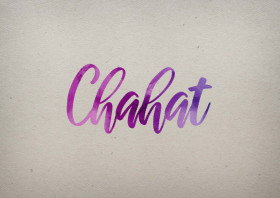 Chahat Watercolor Name DP