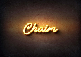 Glow Name Profile Picture for Chaim