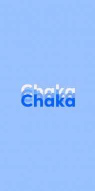 Name DP: Chaka