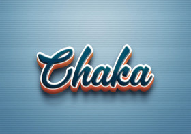 Cursive Name DP: Chaka