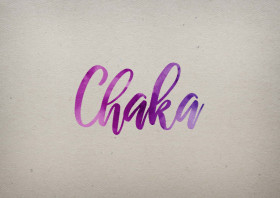 Chaka Watercolor Name DP
