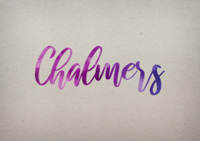 Chalmers Watercolor Name DP