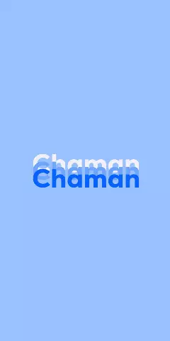 Name DP: Chaman