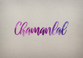 Chamanlal Watercolor Name DP