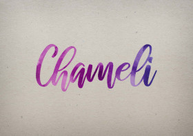 Chameli Watercolor Name DP