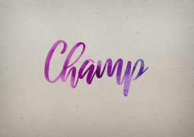 Champ Watercolor Name DP