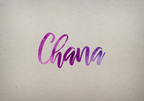 Chana Watercolor Name DP