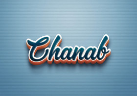 Cursive Name DP: Chanab