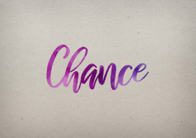 Chance Watercolor Name DP