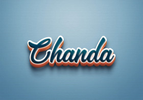 Cursive Name DP: Chanda